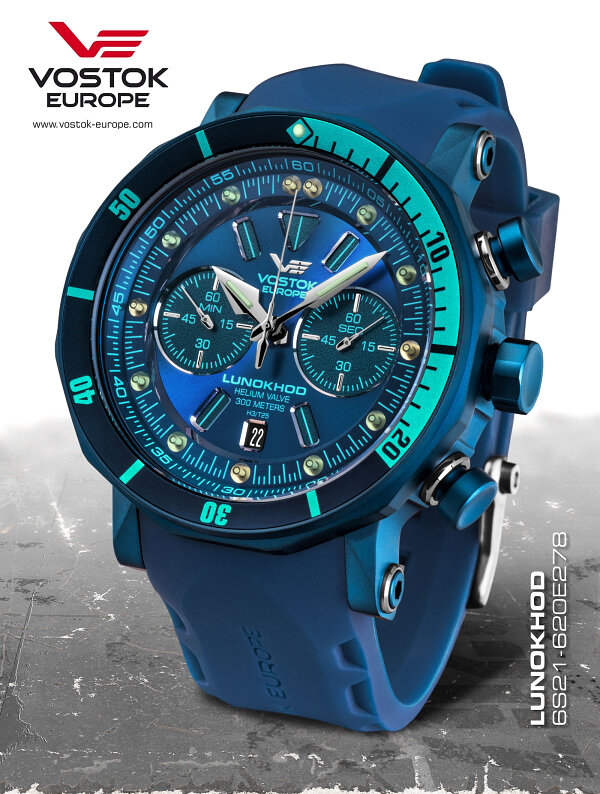 Vostok Europe Lunokhod 2 Grand Chrono 6S21-620E278 Horlogewatch.nl
