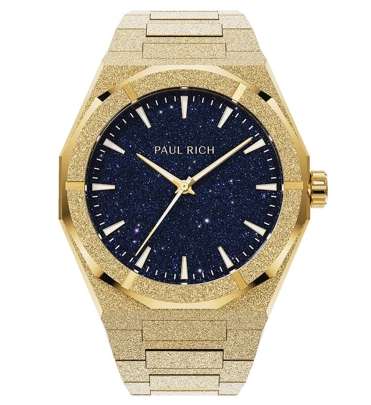 Paul Rich Frosted Star Dust II Gold Horlogewatch