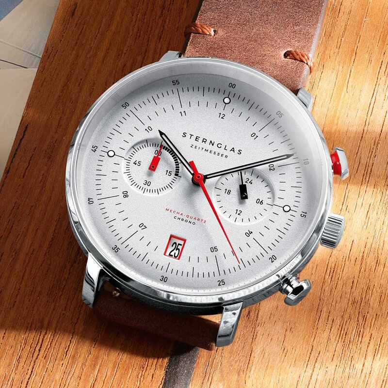 Sternglas Hamburg Chrono Silver S01-HC10-VI11 Horlogewatch
