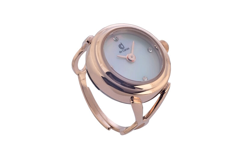 De Caron Ring Horloge Rosegoud 1753-R3