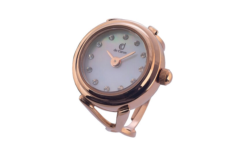 De Caron Ring Horloge Rosegoud 1753-R2 Horlogewatch