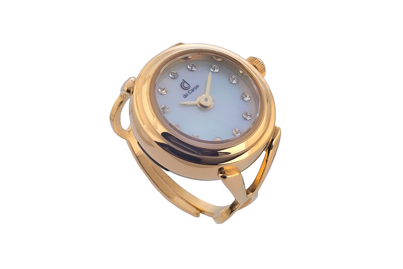 De Caron Ring Horloge Goud 1753-G2 Horlogewatch