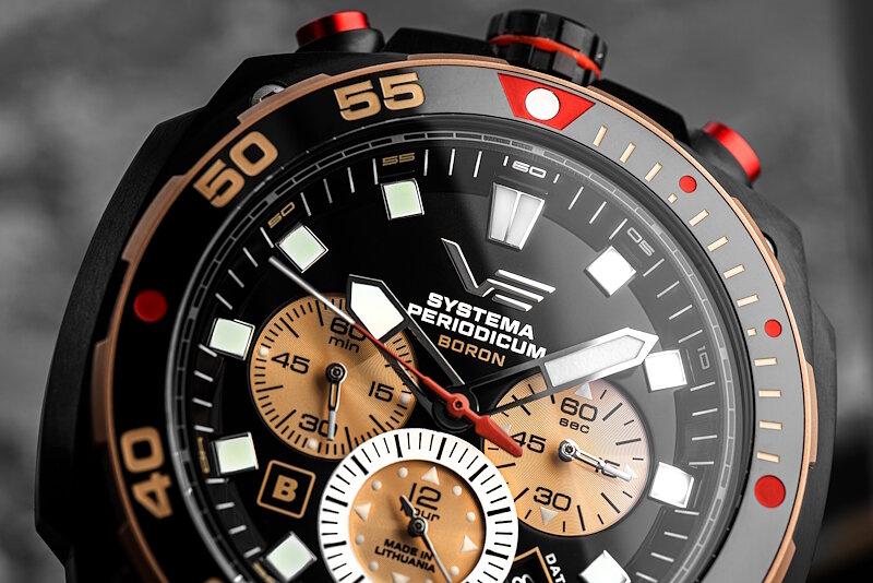 Vostok Europe Systema Periodicum Boron Chronograph VK67-650E721B Horlogewatch