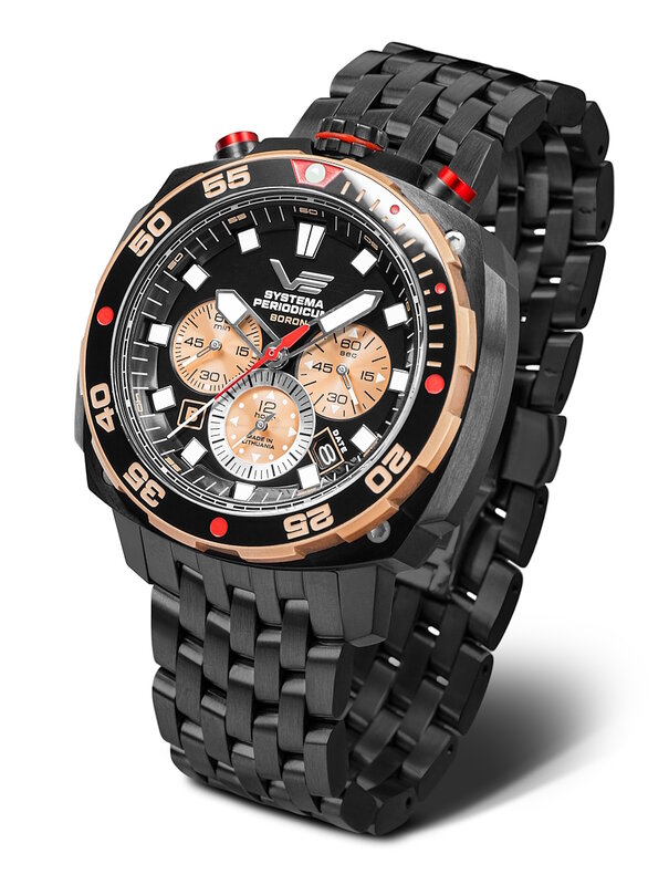 Vostok Europe Systema Periodicum Boron Chronograph VK67-650E721B Horlogewatch