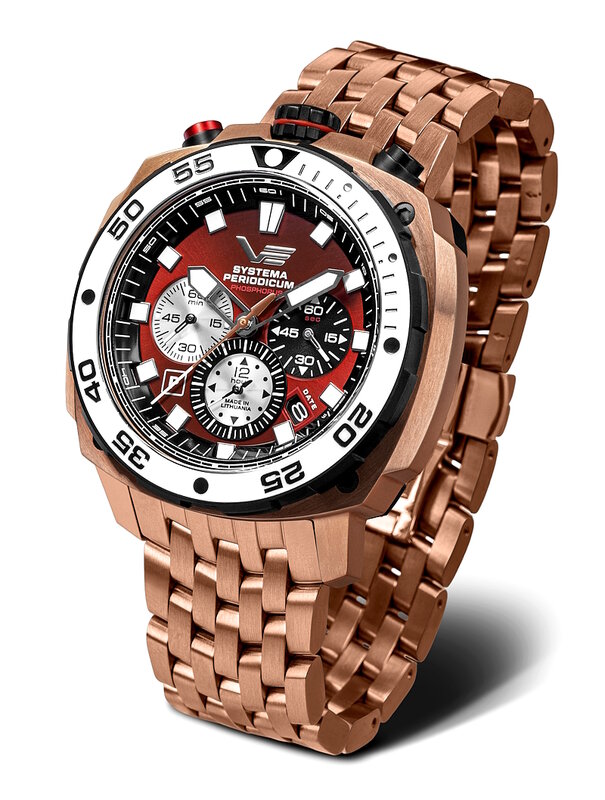 Vostok Europe Systema Periodicum Phosphorus Chronograph VK67-650E724B Horlogewatch