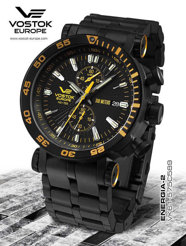 Vostok Europe Energia Rocket Chronograph VK61-575C589B Horlogewatch