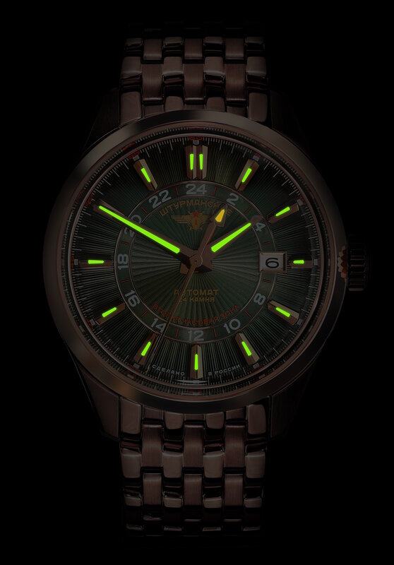 Sturmanskie Open Space GMT Automatic NH34-1899058B Horlogewatch