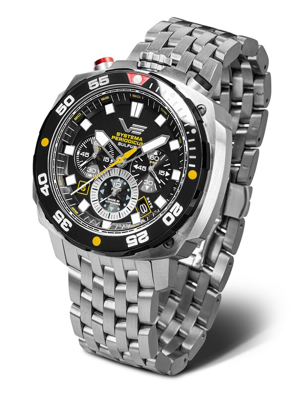 Vostok Europe Systema Periodicum Sulfur Chronograph VK67-650E725B Horlogewatch