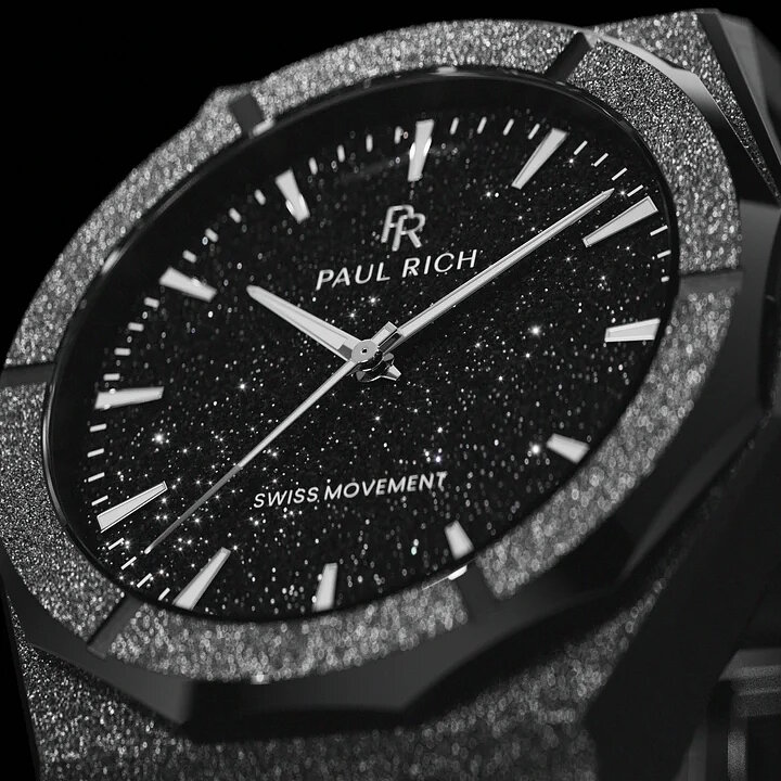Paul Rich Frosted Star Dust II Void Black Horlogewatch
