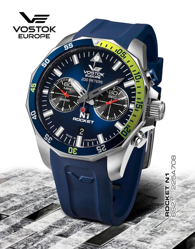 Vostok Europe Rocket N1 Chronograph Quartz 6S21-225A708 Horlogewatch