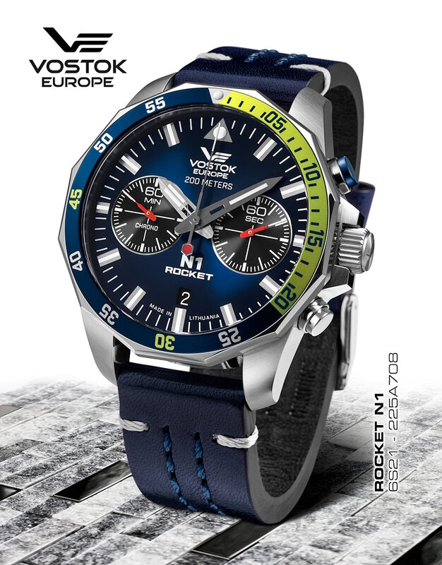 Vostok Europe Rocket N1 Chronograph Quartz 6S21-225A708 Horlogewatch