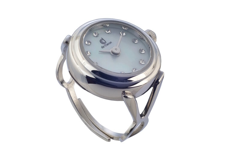 De Caron Ring Horloge Zilver 1753-S2 Horlogewatch