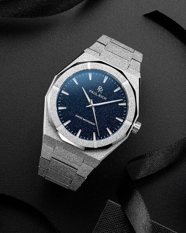 Paul Rich Frosted Star Dust II Silver Horlogewatch