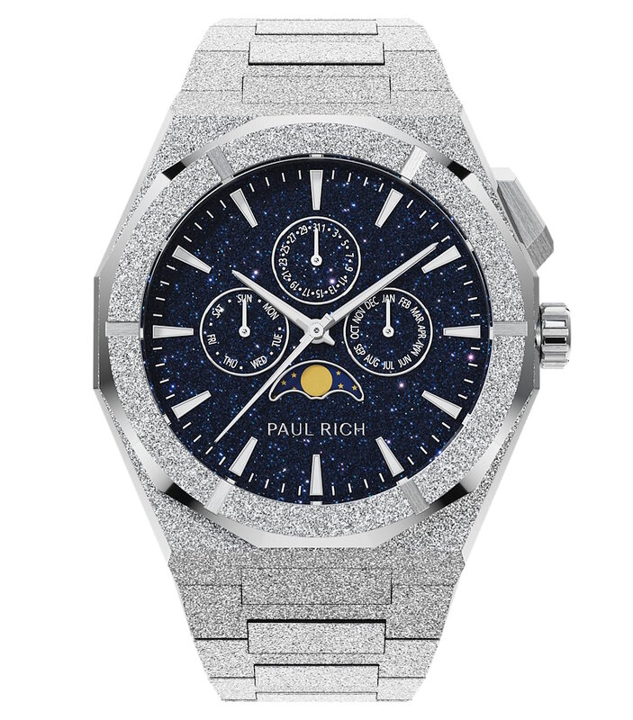 Paul Rich Moonphase Frosted Star Dust II Silver Horlogewatch