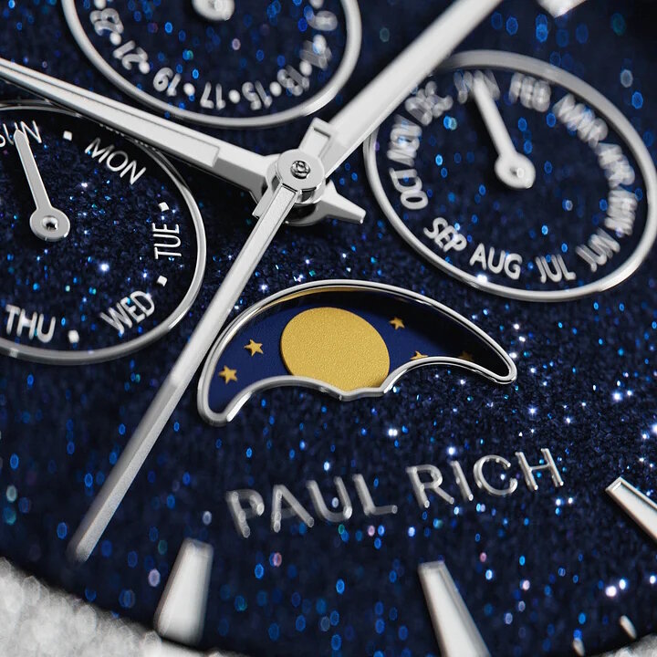 Paul Rich Moonphase Frosted Star Dust II Silver Horlogewatch