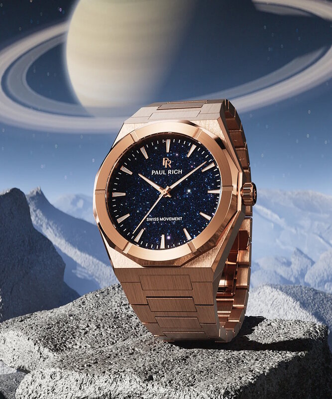 Paul Rich Moonphase Frosted Star Dust II Rose Gold Horlogewatch