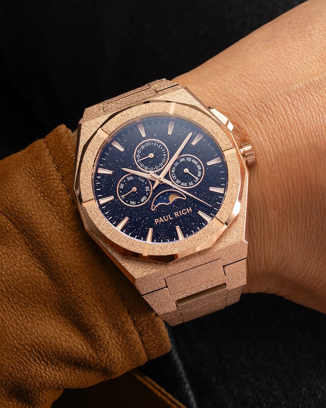 Paul Rich Moonphase Frosted Star Dust II Rose Gold Horlogewatch