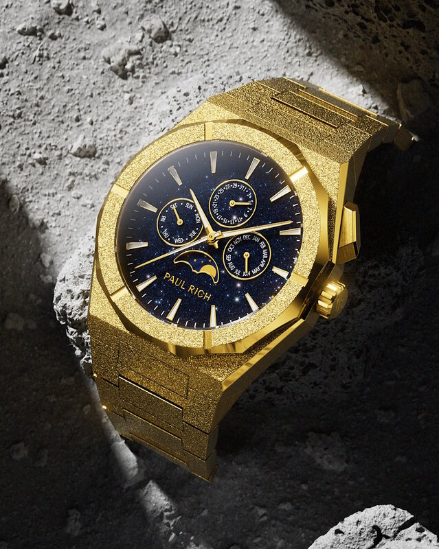 Paul Rich Moonphase Frosted Star Dust II Gold