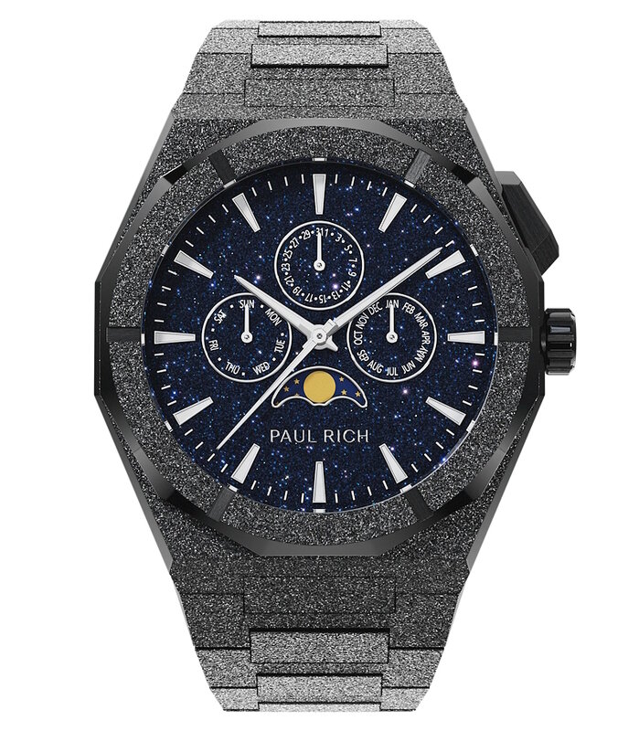 Paul Rich Moonphase Frosted Star Dust II Black Horlogewatch