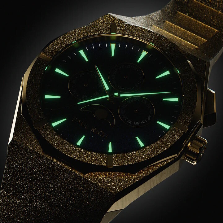 Paul Rich Moonphase Frosted Star Dust II Gold