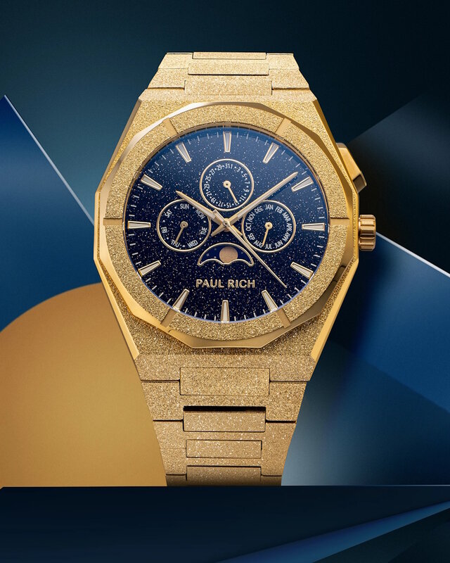 Paul Rich Moonphase Frosted Star Dust II Gold