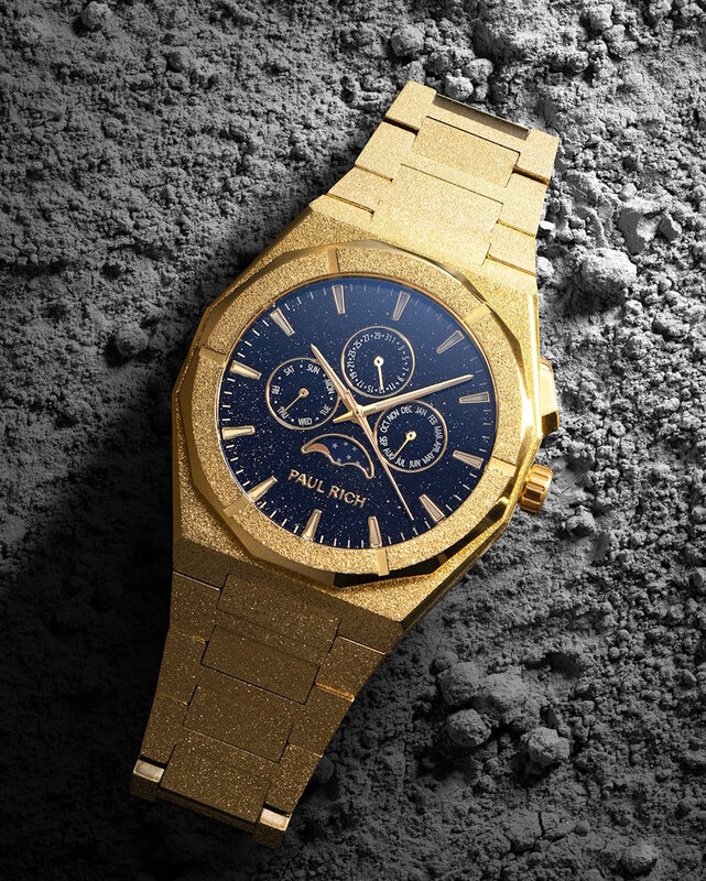 Paul Rich Moonphase Frosted Star Dust II Gold