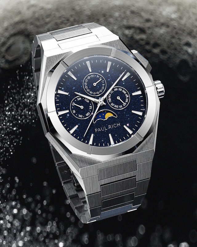 Paul Rich Moonphase Star Dust II Silver Horlogewatch