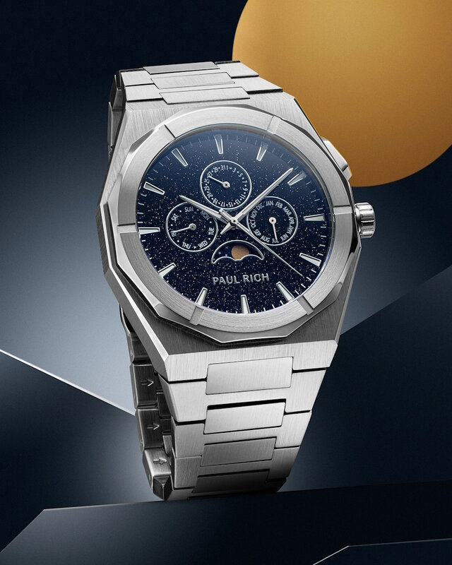 Paul Rich Moonphase Star Dust II Silver Horlogewatch