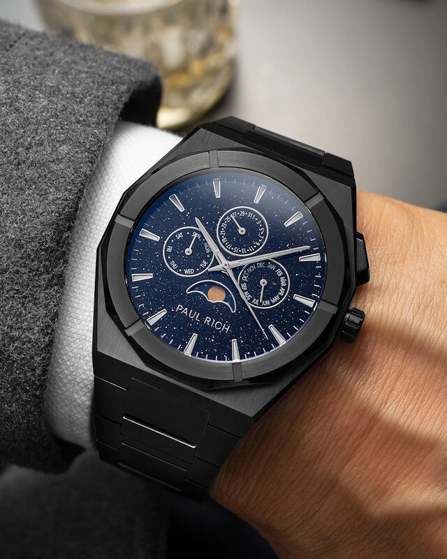Paul Rich Moonphase Star Dust II Black Horlogewatch