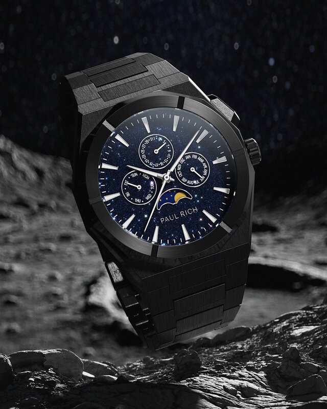 Paul Rich Moonphase Star Dust II Black Horlogewatch