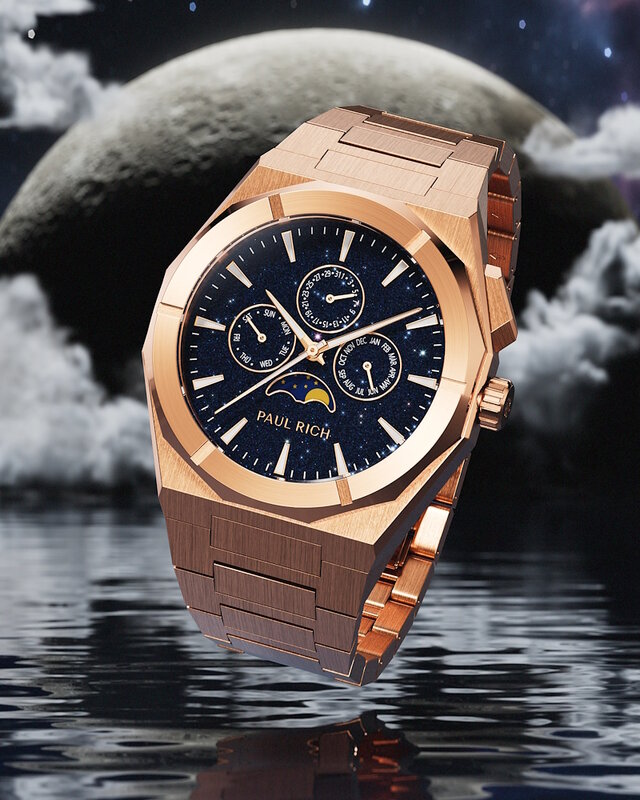Paul Rich Moonphase Star Dust II Rose Gold Horlogewatch