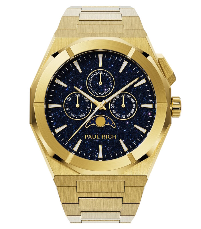 Paul Rich Moonphase Star Dust II Gold Horlogewatch