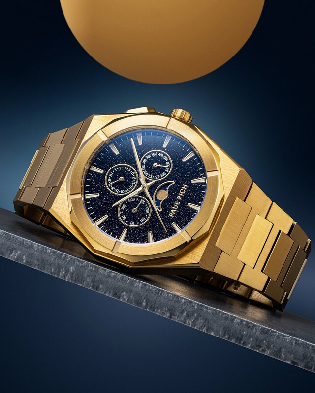 Paul Rich Moonphase Star Dust II Gold Horlogewatch