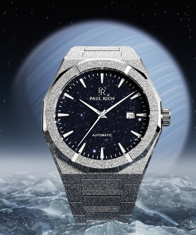 Paul Rich Frosted Star Dust II Silver Automatic Horlogewatch