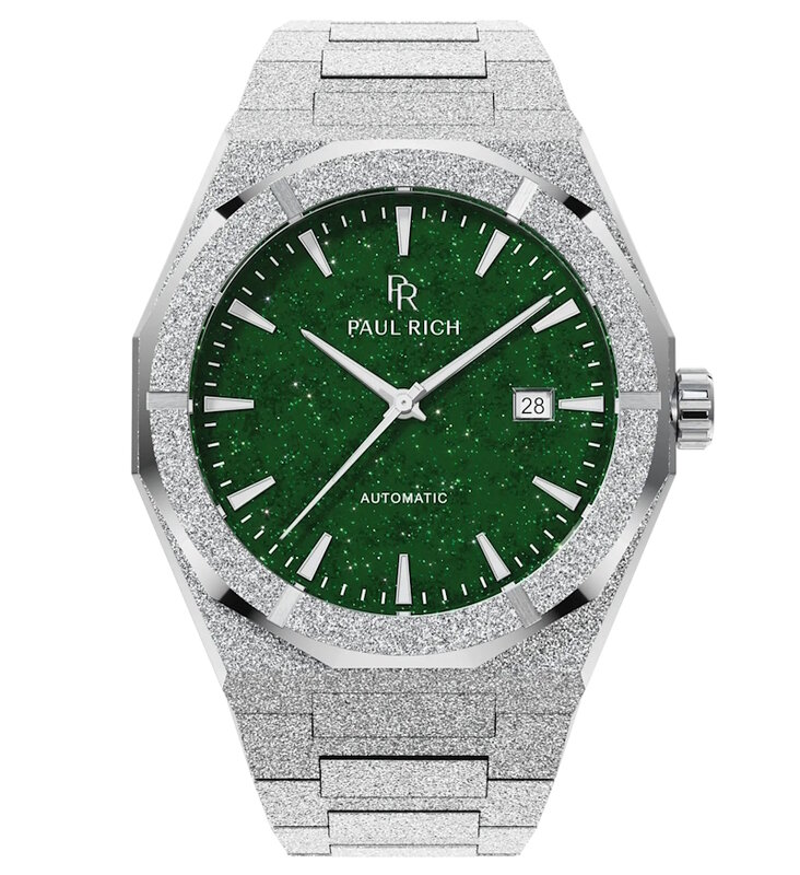 Paul Rich Frosted Star Dust II Silver Green Automatic Horlogewatch