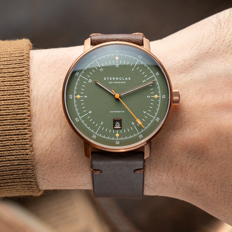 Sternglas Hamburg Pro Automatic Dark Green Bronze S02-HP35-VI17 Horlogewatch