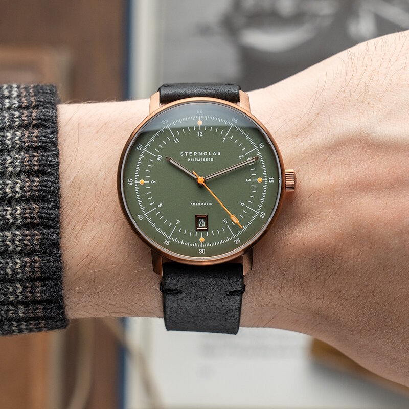 Sternglas Hamburg Pro Automatic Dark Green Bronze S02-HP35-VI19 Horlogewatch