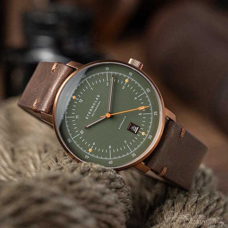 Sternglas Hamburg Pro Automatic Dark Green Bronze S02-HP35-VI17 Horlogewatch