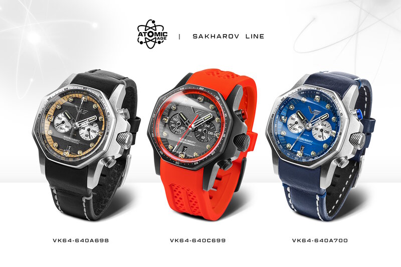 Vostok Europe Atomic Age Chronograph VK64-​640C699B Horlogewatch