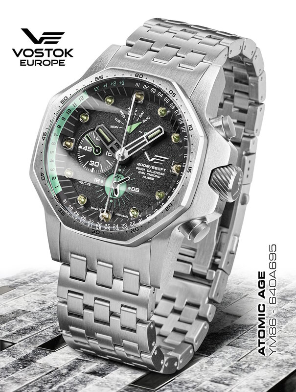 Vostok Europe Atomic Age Multifunction YM86-640A695-B Horlogewatch