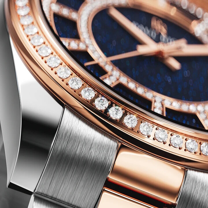 Paul Rich Crown Legacy Silver Rose Gold Aventurine Blue Horlogewatch