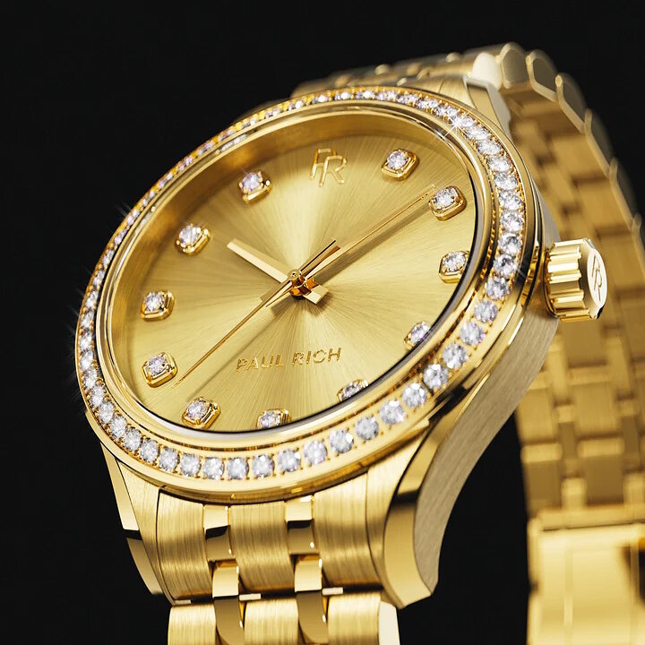 Paul Rich Crystelle All Gold Horlogewatch