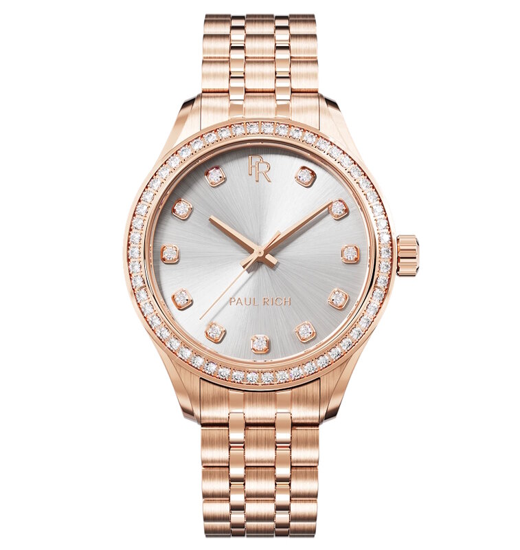 Paul Rich Crystelle Rose Gold Silver Horlogewatch