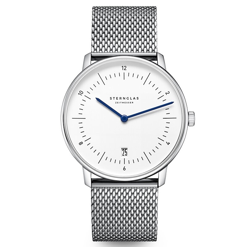 Sternglas Naos White Mesh S01-NA44-MI04 Horlogewatch