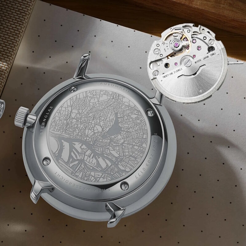 Sternglas Hamburg Silver Automatic S02-HH47-VI11 Horlogewatch