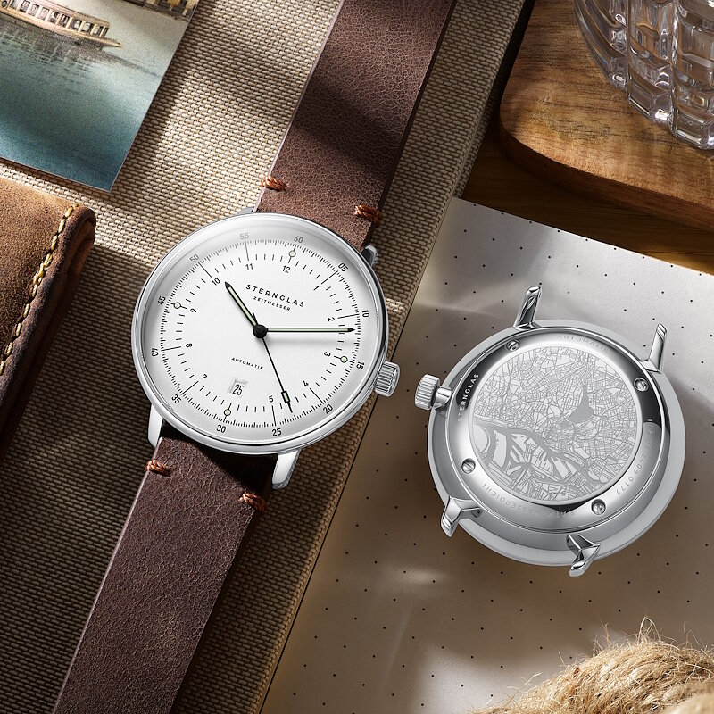 Sternglas Hamburg Silver Automatic S02-HH47-VI11 Horlogewatch