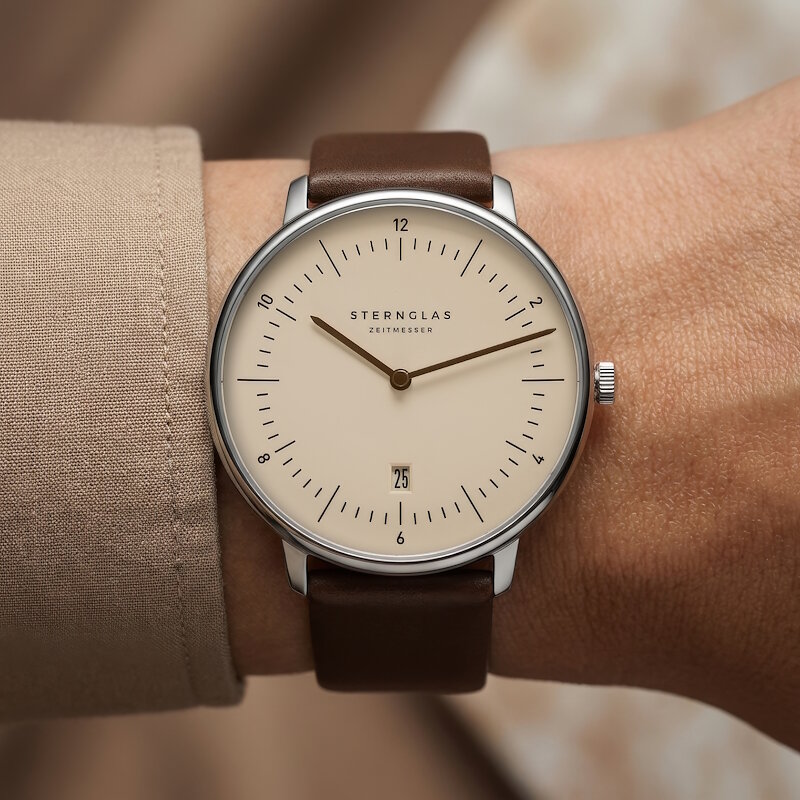 Sternglas Naos XL Sand Brown S01-NX54-PR04 Wrist Horlogewatch