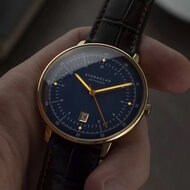 Sternglas Hamburg Dark Blue Gold S01-HH07-HE01 Horlogewatch