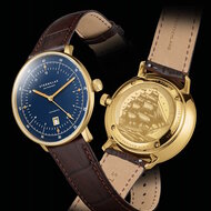 Sternglas Hamburg Dark Blue Gold Edition Marine Automatic S02-HHM07-HE01 Horlogewatch