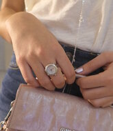 De Caron Ring Horloge Zilver 1753-S2 Horlogewatch